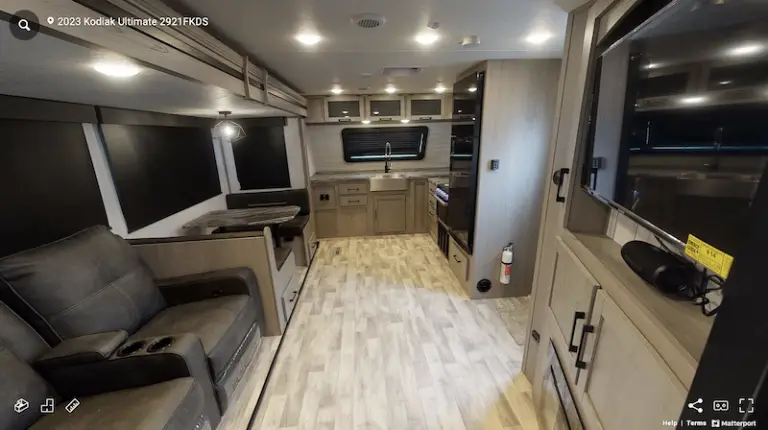 15 Best Front Kitchen Travel Trailers For 2024 All Sizes   Kodiak Ultimate Front Kitchen Travel Trailer 768x430 